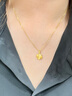 中國黃金China Gold四葉草黃金項鏈女2025新款鉆石吊墜生日禮物送女友老婆結婚紀念日 足金吊墜【送S925鏈】+證書禮盒 曬單實拍圖