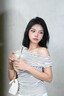 JIOESC條紋斜肩上衣短袖T恤女夏季辣妹純欲風(fēng)修身露肩獨特設(shè)計感上衣女 條紋斜肩上衣 M【建議80-100斤】 曬單實拍圖