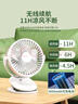 康佳（KONKA）風寶USB小風扇風扇小型充電小臺扇桌面電風扇迷你辦公學生宿舍床頭車載壁掛戶外露營臺夾扇4000mA 曬單實拍圖