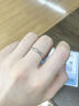 中國黃金（CHINA GOLD）18K金光面素圈情侶對戒K金戒指男女情人節生日禮物馬年本命年禮物 光面素圈戒指【女戒】約1.4g 曬單實(shí)拍圖