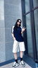 LAZY DAY TREND戶(hù)外騎行吸汗速干運動(dòng)T恤男夏季輕薄透氣涼感拼色短袖潮 深海蘭 2XL 曬單實(shí)拍圖