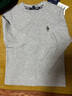 Teenie Weenie Kids小熊童裝24秋冬款男女童寶純棉抗菌刺繡長(zhǎng)袖T恤 中灰色 120 曬單實(shí)拍圖