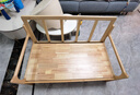 木棲坊（WOOD WORKSHOP）實(shí)木沙發(fā)日式小戶型簡約冬夏兩用客廳單人三人位家具布藝沙發(fā)組合 灰色*雙人【棉麻】 曬單實(shí)拍圖