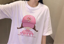 FOX.G純棉短袖t恤女新款2025白色打底衫夏季女裝衣服半袖純欲正肩上衣 可愛(ài)女孩100%純棉白色t恤 XL 【建議135-155斤】 曬單實(shí)拍圖