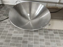 商用凹面電磁爐專用鍋酒店炒菜鍋電磁灶雙耳不銹鋼圓底鍋單柄鐵鍋 【適40凹面爐】不銹鋼 50cm 曬單實(shí)拍圖