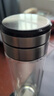 希諾雙層玻璃杯男茶水分離杯高檔泡茶杯子車載水杯XN-7095本色 320mL 曬單實拍圖