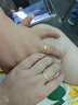 中國黃金（CHINA GOLD）黃金戒指女999足金一對情侶對戒七夕情人節(jié)禮物送女友老婆 【男戒】金重約4.7g 曬單實拍圖