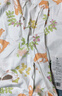 迷你木木屋兒童睡衣春夏男女童長袖家居服中小童空調(diào)服 白/綠童話森林 130  曬單實拍圖