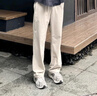 BASEMAN褲子夏季男休閑薄款冰絲直筒彈力潮流運(yùn)動(dòng)修身簡(jiǎn)約速干商務(wù)長(zhǎng)褲 卡其色 M 【建議90-110斤】 曬單實(shí)拍圖