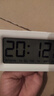得力（deli）兒童節(jié)禮物充電電子鬧鐘背光家用學(xué)生兒童溫濕度計(jì)床頭鐘開學(xué)升學(xué)必備白 LE103A 曬單實(shí)拍圖