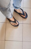 新款夏季男士夾腳厚底涼拖鞋人字拖男款防滑耐磨外穿沙灘拖鞋 E10 白色 42-43 曬單實(shí)拍圖