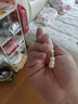 中國黃金天然淡水珍珠手串女士足金轉(zhuǎn)運(yùn)珠和田玉手鏈情人節(jié)生日禮物送女友 和田玉轉(zhuǎn)運(yùn)金珠珍珠手串 京速達(dá) 曬單實(shí)拍圖