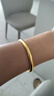 金至福足金999古法素圈寬版黃金手鐲子傳承結(jié)婚送媽媽老婆首飾生日禮物9 約26克【克重多退少補】 53圈口 曬單實拍圖