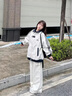 gxmy開衫衛(wèi)衣男士休閑運(yùn)動套裝春秋季新款一套學(xué)生搭配帥氣衣服男裝潮 灰色+白長T+8046休閑褲黑 XL 曬單實拍圖