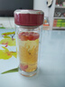 希諾雙層玻璃杯家用辦公水杯女高顏值過(guò)濾泡茶杯子X(jué)N-9331紅色 240mL 曬單實(shí)拍圖