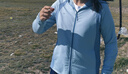蕉下（beneunder）防曬服女黑膠透氣涼感戶外防紫外線外套AS10024霧語藍(lán)L 曬單實拍圖