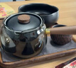 叁旬轉(zhuǎn)轉(zhuǎn)懶人自動煮茶壺家用陶瓷茶具泡茶壺小型電陶爐玻璃煮茶器套裝 轉(zhuǎn)轉(zhuǎn)泡煮茶壺(禪風(fēng)黑) 曬單實拍圖