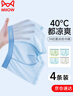貓人兒童內(nèi)褲男童冰絲網(wǎng)眼夏薄款10A抗菌中小童青少年男孩平角短褲衩 竹綠+藍(lán)蘭+黃蘭+淺灰 120 建議40-50斤，110-120cm 曬單實(shí)拍圖