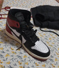 Jordan七夕禮物 黑腳趾 消失的飛翼AJ1 HIGH OG男運動(dòng)鞋DZ5485-106 44 曬單實(shí)拍圖