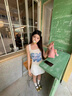 渝鼎福美式復古度假風蘭花吊帶背心女2025夏季新款修身外穿短款無袖上衣 杏色花朵M （95-110） 曬單實拍圖