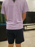 真維斯兒童夏季套裝男女童速干網(wǎng)眼短袖t恤中大童體能服夏裝運(yùn)動(dòng)兩件套 【短袖短褲套裝】紫/J純色 150 曬單實(shí)拍圖