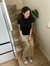 卓詩尼瑪麗珍女鞋2025新款夏季法式軟底水鉆配裙子巨好看小皮鞋淺口單鞋 香檳色 37 曬單實(shí)拍圖