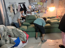 優(yōu)銘家（YouMingJia）沙發(fā)客廳2025高端雪尼爾沙發(fā)超寬坐深沙發(fā)直排可調(diào)節(jié)靠背帆船沙發(fā) 2.4m三人位【可調(diào)節(jié)靠背】 耐磨親膚貓抓絨/1.2m寬 曬單實(shí)拍圖