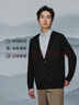 HLA海瀾之家針織衫男秋25新款亦心即為系列假兩件毛衣男 黑色鑲拼30 XL 180/96A 推薦151~164斤 曬單實(shí)拍圖
