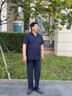 恒源祥品牌夏季中老年人男套裝爸爸爺爺裝冰絲夏裝短袖衣服60-70歲衣服 父親節衣服-藏青短套裝 M 39/90-115斤 曬單實(shí)拍圖