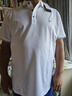 TOME BORNEK湯米夏季短袖桑蠶絲POLO衫商務(wù)翻領(lǐng)男士休閑上衣 白色 3XL 190 建議170-185斤 曬單實(shí)拍圖