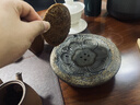 塔馳密司（touchmiss）中式粗陶鎏金壺承老巖泥壺承鐵釉茶承小型茶托盤(pán)干泡臺 蓮花壺承-圓形 曬單實(shí)拍圖