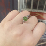 百年和田碧玉925銀活口可調節蛋面男女款戒指翡翠色菠菜綠 進(jìn)寶款 曬單實(shí)拍圖