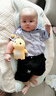 G.DUCKKIDS童裝兒童西裝套裝男童夏季一歲寶寶衣服學(xué)院風(fēng)中小童夏裝周歲禮服 豎條皇冠藍(lán)色aoeeqec 80 cm 曬單實(shí)拍圖
