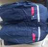  乾朗 防靜電工作服套裝男女夏季長袖透氣耐磨勞保服帶反光條電焊工服汽修工程服加油站電力局工裝可定制logo 藏藍(lán)色夏長套裝175 曬單實(shí)拍圖