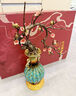 縱歡高端全銅梅花擺件大漆花瓶客廳邊幾入戶(hù)玄關(guān)桌面裝飾開(kāi)業(yè)喬遷禮物 《梅開(kāi)五?！伏S銅大漆五福瓶 曬單實(shí)拍圖