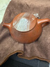 藏壺天下【七夕禮物】 宜興紫砂壺全手工茶壺國(guó)工朱倩冰刻繪滿瓢原礦大紅 山水石瓢 280ml 曬單實(shí)拍圖