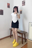 趙露思同款板鞋女2025新款百搭松糕黃色厚底透氣休閑學(xué)院風(fēng)運(yùn)動(dòng)鞋 黃色 39 曬單實(shí)拍圖
