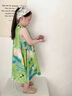 G.DUCKKIDS小黃鴨女童連衣裙夏季新款兒童公主裙田園風(fēng)中小童女寶寶背心裙子 綠色 90 尺碼1~2歲【 80-90cm】cm 曬單實(shí)拍圖