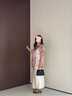 MsShe【新中式國(guó)風(fēng)緞面小衫】大碼女裝2025夏裝胖mm印花中長(zhǎng)上衣 柔霧粉色25年8月10日到貨 2XL 曬單實(shí)拍圖