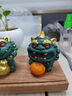 季慕家故宮文創(chuàng)開業(yè)擺件辦公室招財貔貅麒麟風水擺件高端開業(yè)喬遷送禮物 事業(yè)有成丨彩金丨木底座丨禮盒裝 曬單實拍圖