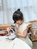 寶貝星新品兒童智能顯微鏡中小學(xué)生電子科學(xué)顯微鏡兒童款小實(shí)驗益智玩具 顯微鏡高級禮盒白色 曬單實(shí)拍圖