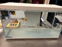 喜高超白玻璃魚缸智能魚缸免換水小型客廳水族箱一體式過濾氧氣魚缸 白-魚缸+加熱棒 485*225*300mm 曬單實(shí)拍圖