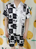 韞舜男士睡衣夏季涼感冰絲短袖短褲家居服薄款夏天學(xué)生青少年睡褲套裝 暴力熊 XL 【推薦115-135斤】 曬單實(shí)拍圖