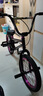 20寸BMX小輪車(chē)表演車(chē)特技動(dòng)作自行車(chē)極限單車(chē)120響花鼓鉻鉬鋼車(chē)架 啞光黑配紫 曬單實(shí)拍圖