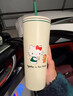 星巴克（Starbucks）HelloKitty聯(lián)名不銹鋼吸管杯保溫保冷辦公室杯子可愛車載水杯禮物 Hellokitty不銹鋼吸管杯473ml 曬單實(shí)拍圖