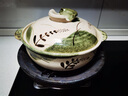 一世一屋日本進(jìn)口萬(wàn)古燒砂鍋煲湯家用燃氣灶明火耐高溫土鍋燉鍋陶瓷沙鍋 蘆楽草8號 2300ml 曬單實(shí)拍圖