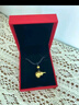 中國黃金（CHINA GOLD）黃金葫蘆吊墜男女足金福祿相伴掛墜項鏈節(jié)日520禮物送老婆送愛人 葫蘆吊墜+福字珠 約1g【黑繩】 曬單實拍圖