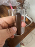 耐吉佳德國品牌耐高溫玻璃杯家用待客泡茶杯高檔綠茶杯水杯套裝個人專用 透明木柄杯(300ML)*4 曬單實拍圖