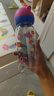 bobo兒童水杯學(xué)飲杯吸管杯ppsu幼兒園寶寶6-12歲學(xué)生直飲杯 怪誕萌物-紅色 曬單實拍圖