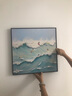 好久不見(jiàn)大海沖浪玄關(guān)裝飾畫(huà)客廳抽象背景墻掛畫(huà)奶油風(fēng)海浪擺畫(huà) 曬單實(shí)拍圖